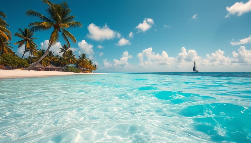 Caribbean waters in Punta Cana