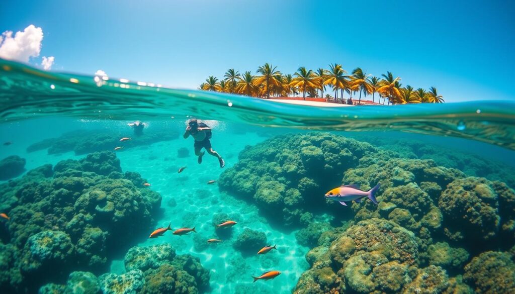 Punta Cana crystal-clear waters snorkeling and diving