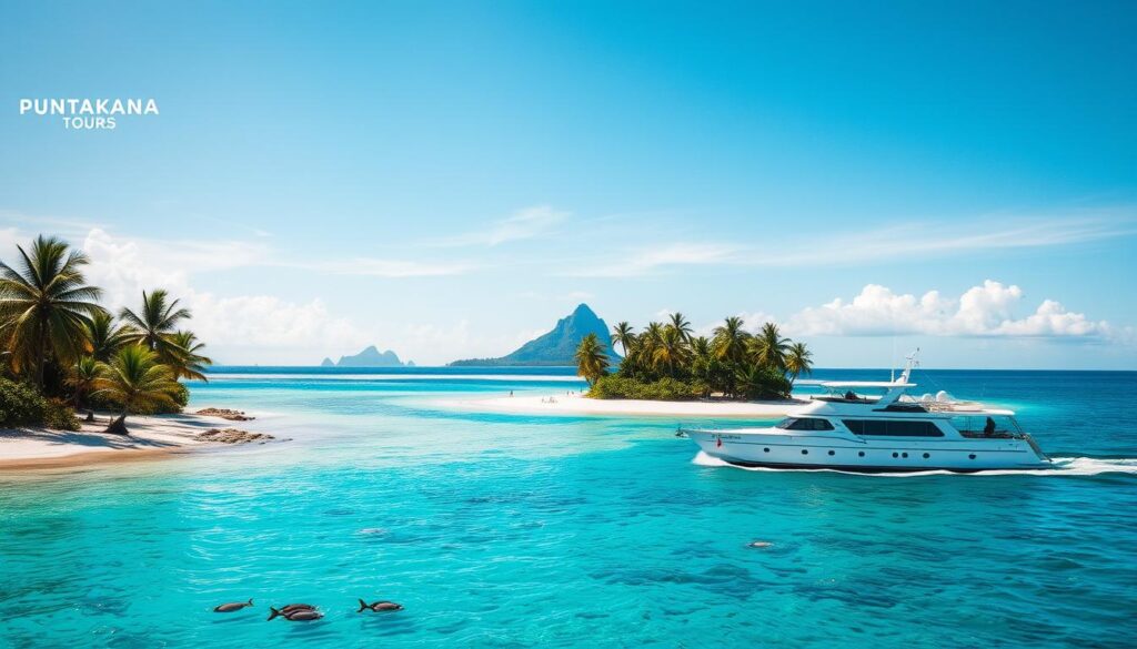 Saona Island excursion with Caribbean Sea views