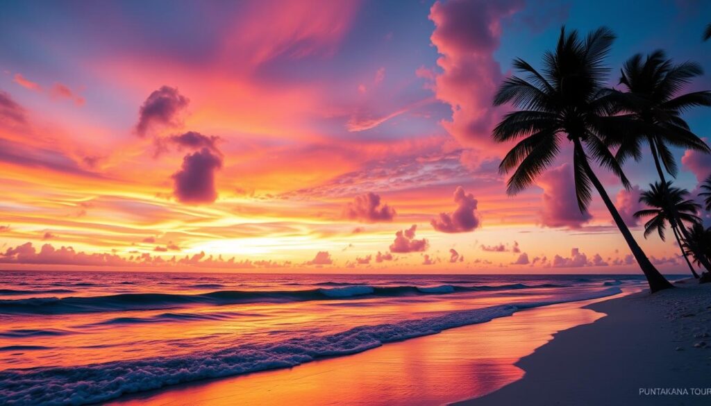beauty of sunsets in Punta Cana beauty of sunsets in Punta Cana