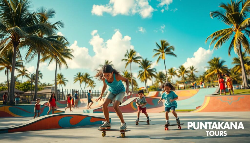 family-friendly Punta Cana Skatepark environment