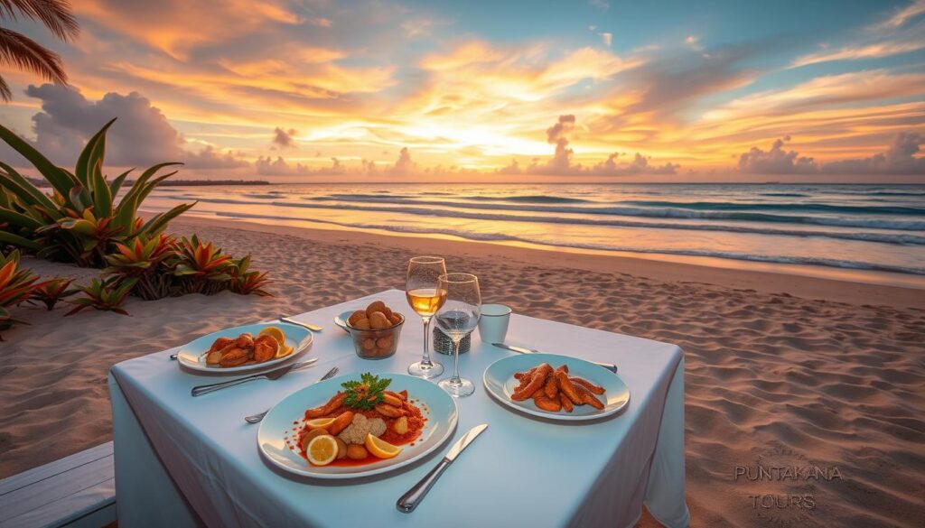 oceanfront dining in Punta Cana