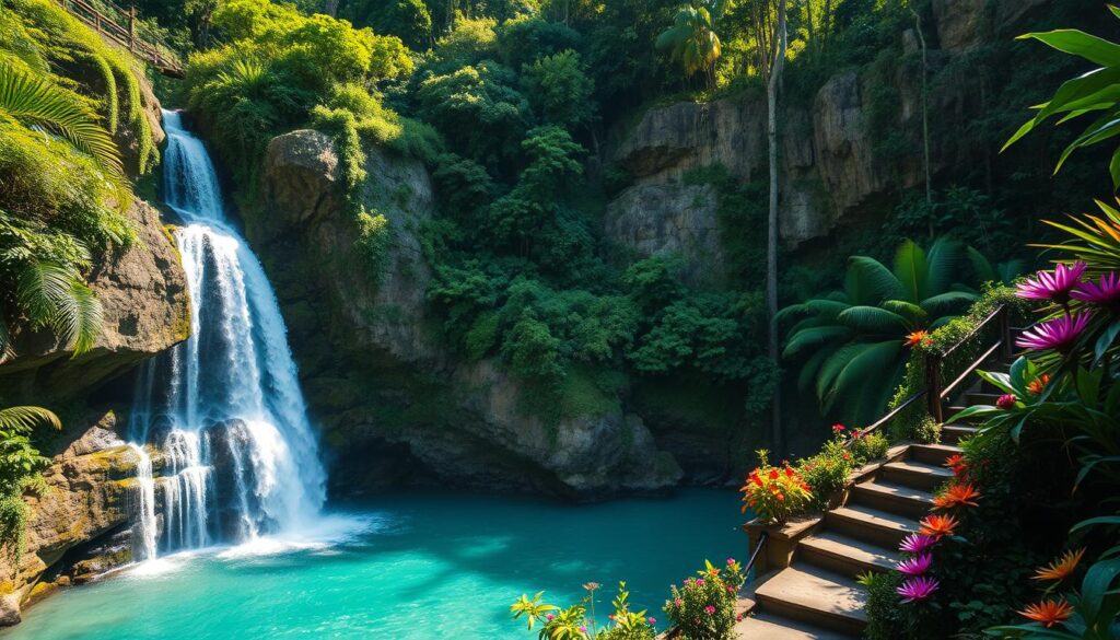 waterfall tour with stunning natural landscapes